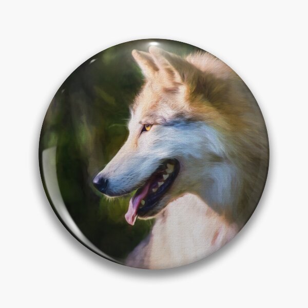 Item preview, Gray Timber Wolf Painted Portrait designed and sold by Sharon McConnell.