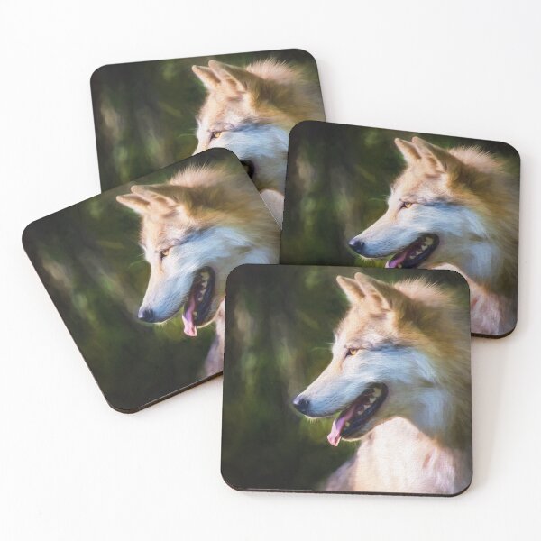 Item preview, Gray Timber Wolf Painted Portrait designed and sold by Sharon McConnell.