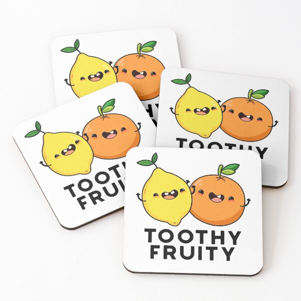 Item preview, Toothy Fruity Funny Fruit Puns  designed and sold by punnybone.