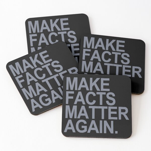Item preview, Make Facts Matter Again - gray text designed and sold by Thelittlelord.