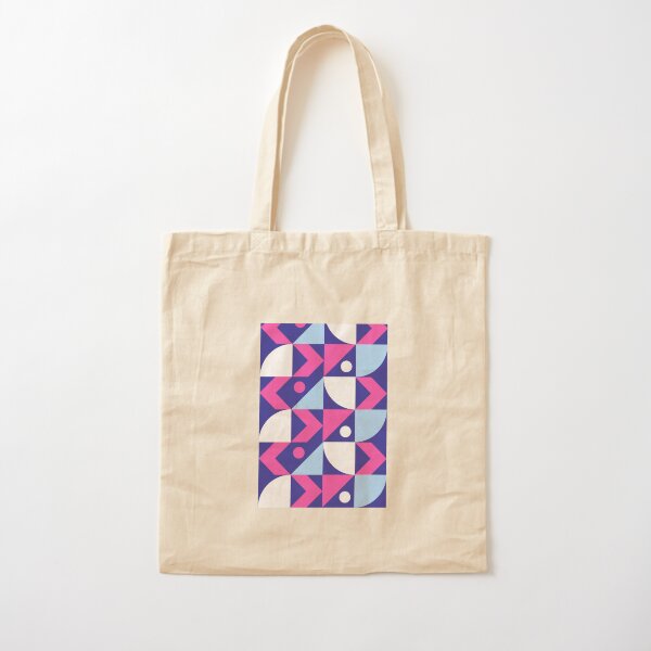 Abstract Colored Design Cotton Tote Bag