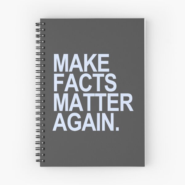 Item preview, Make Facts Matter Again - ice blue text designed and sold by Thelittlelord.