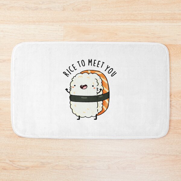Item preview, Rice To Meet You Funny Sushi Puns  designed and sold by punnybone.