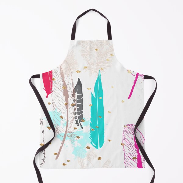 Item preview, Feathers Pink, Turquoise, Grey and Gold Specks designed and sold by PixDezines.