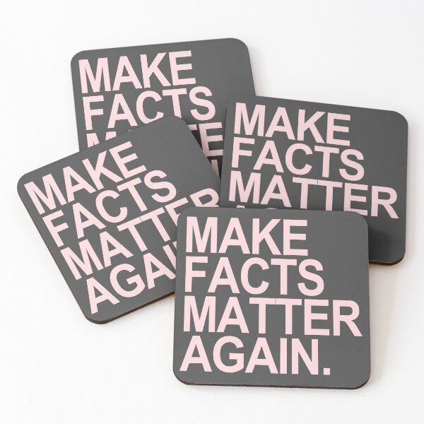 Item preview, Make Facts Matter Again - pink text designed and sold by Thelittlelord.