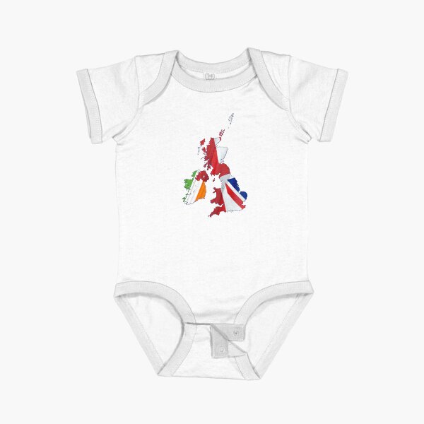Vista previa del artículo con la obra «MAPA Y BANDERAS DE LAS ISLAS BRITÁNICAS», diseñado y vendido por Madjack Tees Kiwi SuperStore.