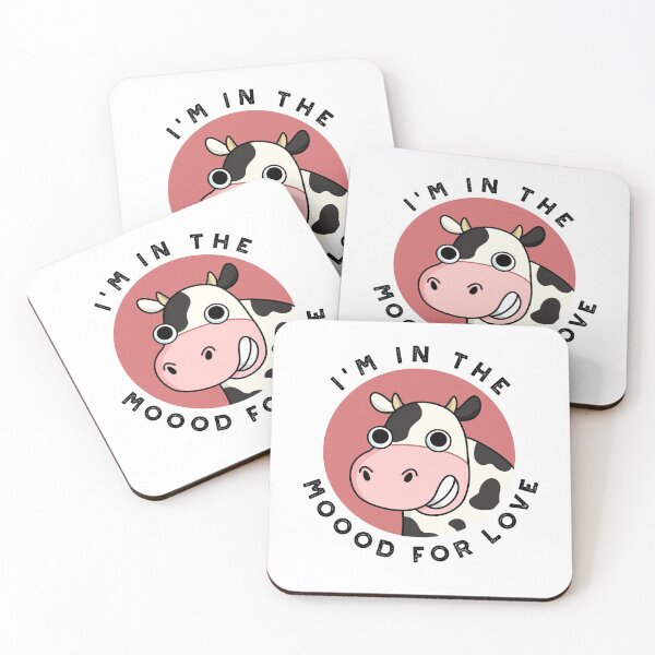 Item preview, I'm In The Moood For Love Funny Cow Puns  designed and sold by punnybone.