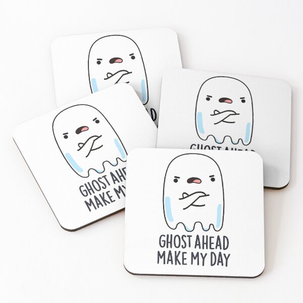 Item preview, Ghost Ahead Make My Day Funny Ghost Puns  designed and sold by punnybone.