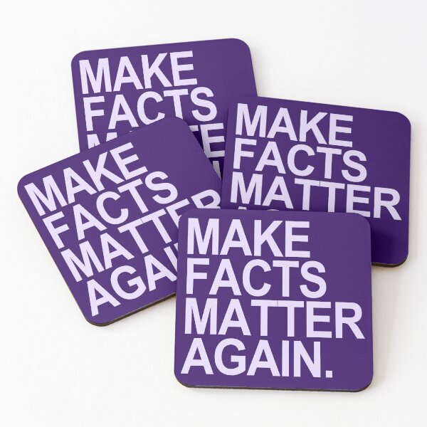 Item preview, Make Facts Matter Again - lavender text designed and sold by Thelittlelord.