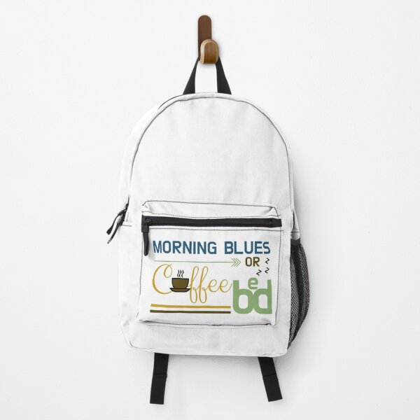 Item preview, Early Morning Blues: Coffee or Bed designed and sold by PlusAdore.