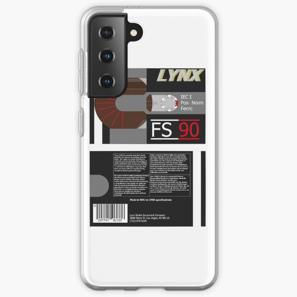 Lynx Studio Equipment Co. FS90 type 1 cassette (front and back) Samsung Galaxy Soft Case