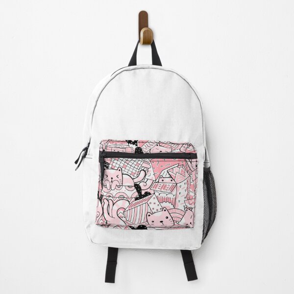 Item preview, cat lover pink and black kitty illustration designed and sold by BabyPaws.