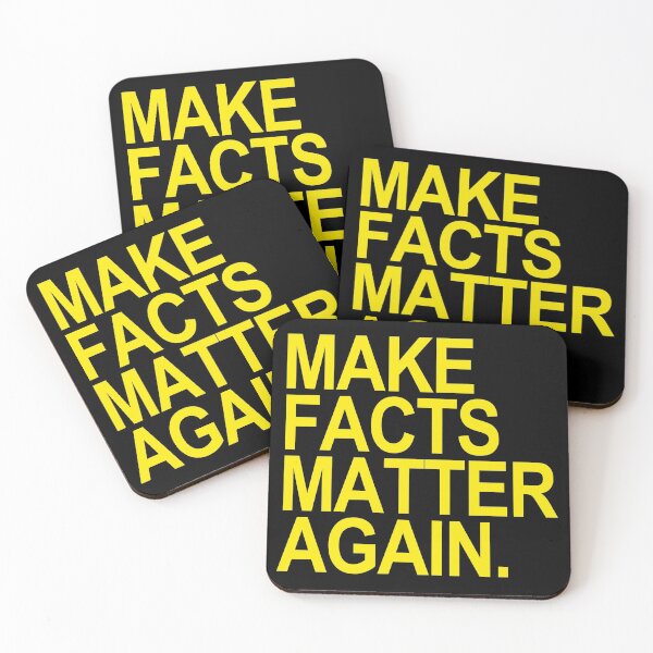 Item preview, Make Facts Matter Again - yellow text designed and sold by Thelittlelord.