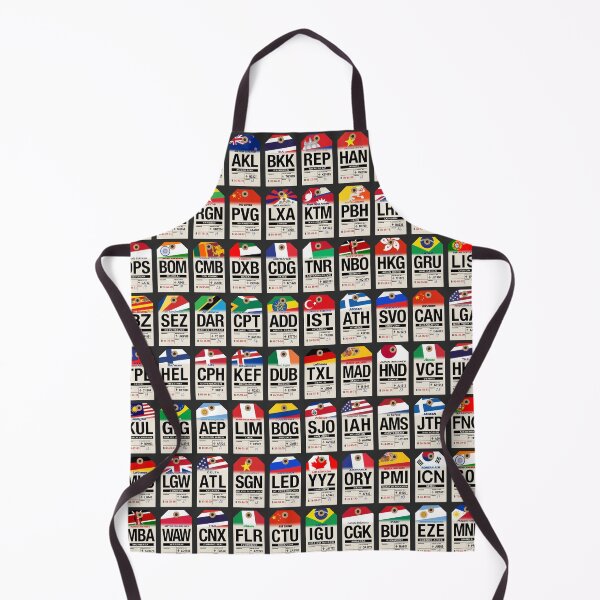 Item preview, Top Airports Luggage Tags Mosaic designed and sold by travelwitheric.