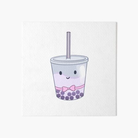 Bubble Tea Art Board Print