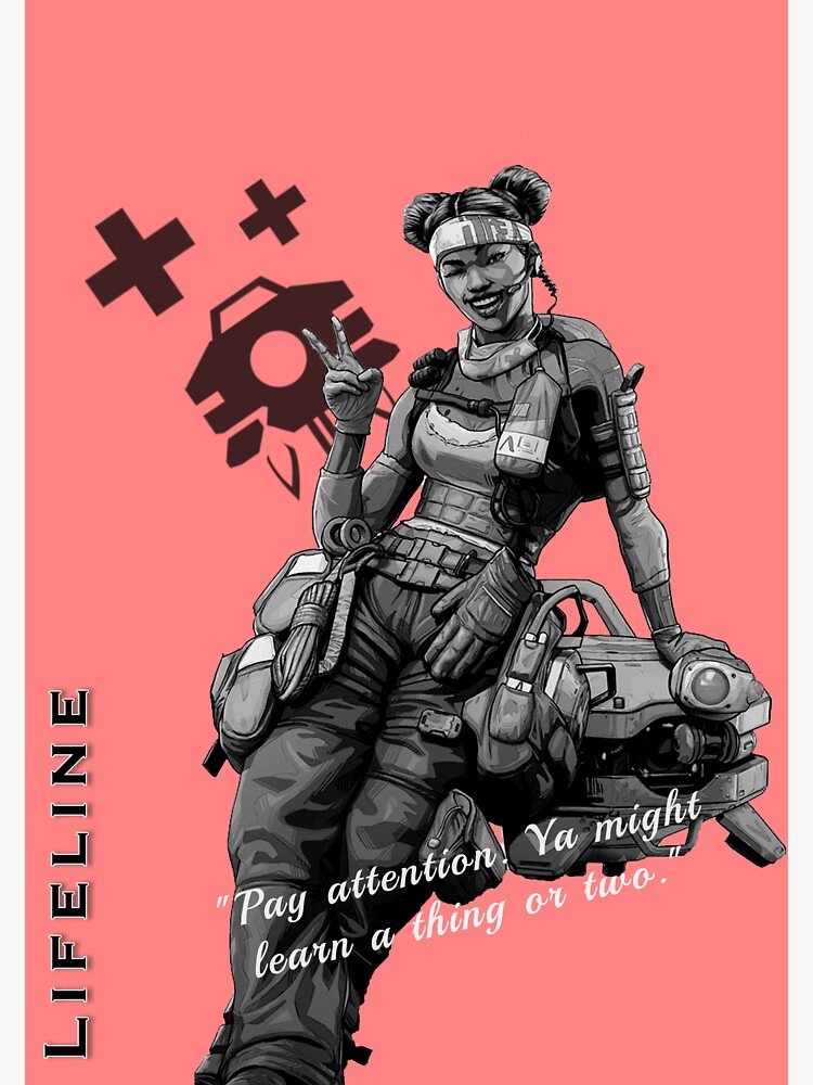 Lifeline Poster Legend Apex Sticker By Elevengraphics Redbubble 6982