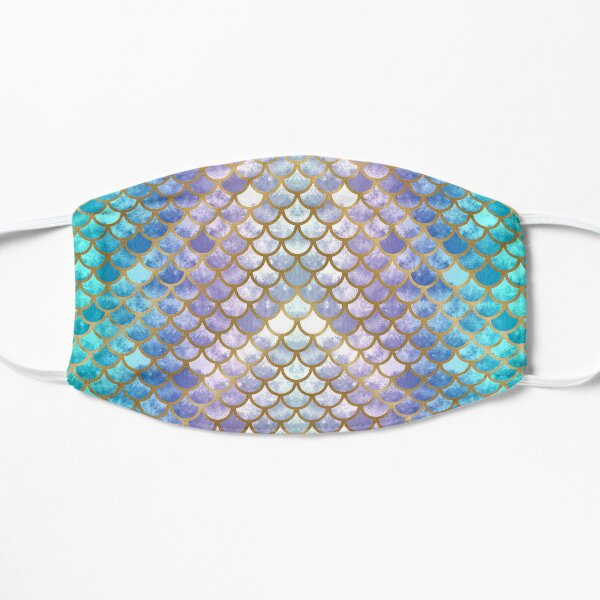 Pretty Mermaid Scales 38 Flat Mask