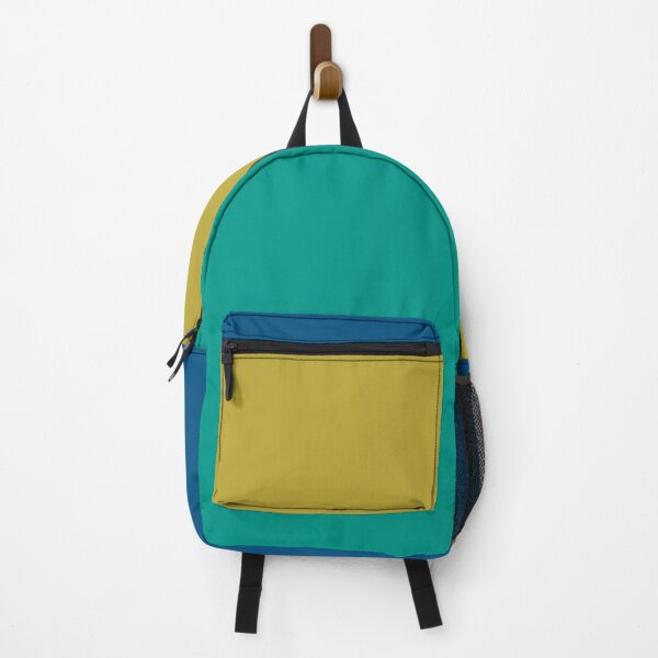 green and yellow backpack