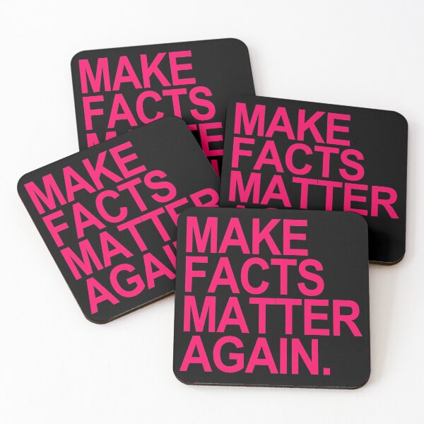 Item preview, Make Facts Matter Again - fuschia text designed and sold by Thelittlelord.