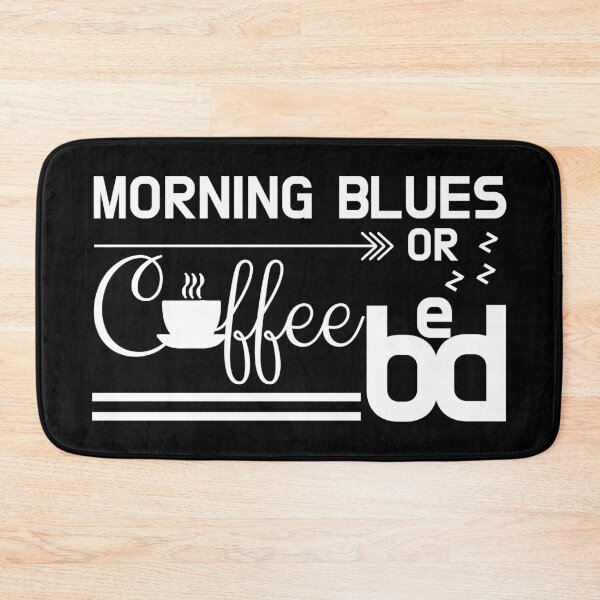 Item preview, Early Morning Blues: Coffee or Bed  designed and sold by PlusAdore.