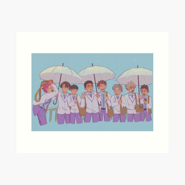 Item preview, Shiratorizawa Rain Print designed and sold by miintee.