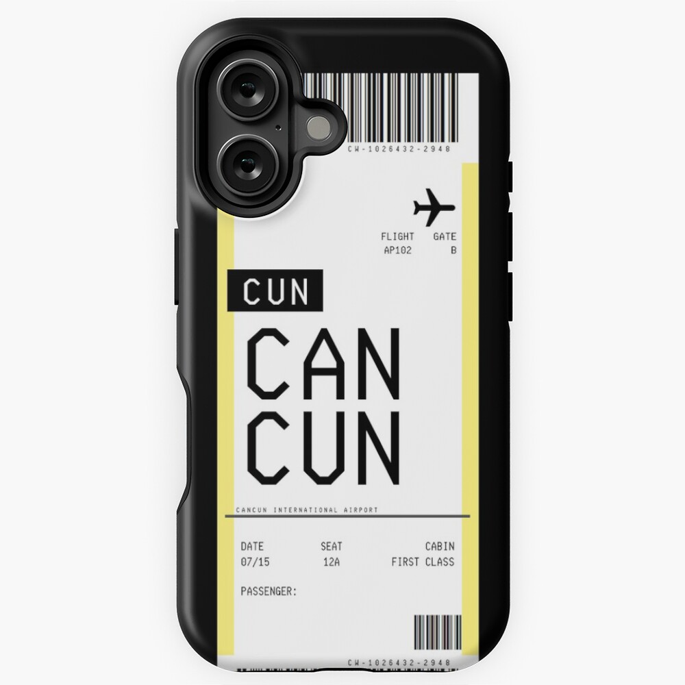 Cancun Boarding Pass | Sticker