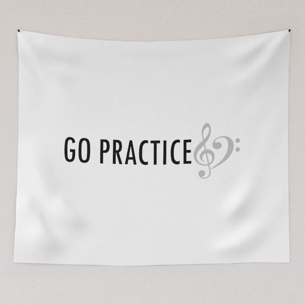 Item preview, Go Practice (Bass & Treble Heart)  designed and sold by GeneticRambles Shop.