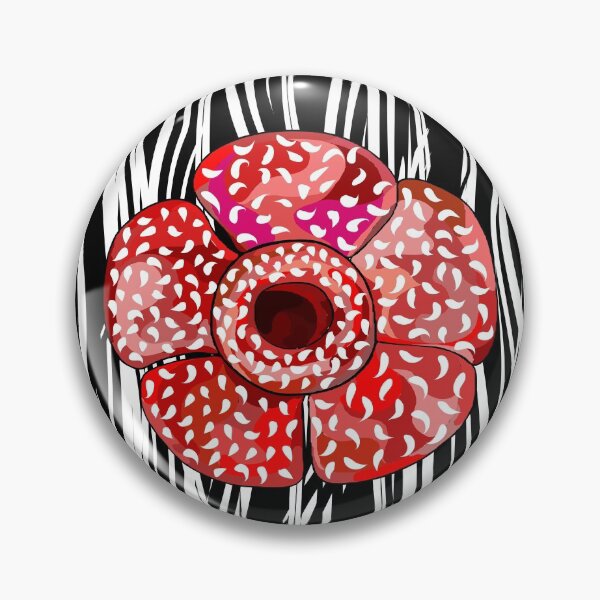 Item preview, black and white, rafflesia arnoldi flower designed and sold by k-rastory.