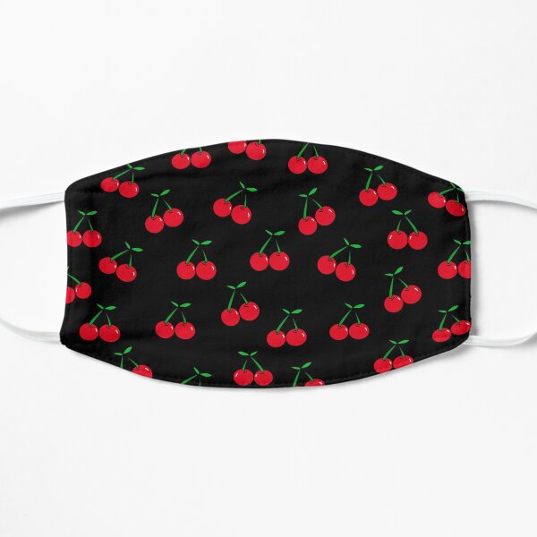 Cherries 2 (on black) Flat Mask