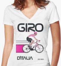 GIRO D'ITALIA Women's Fitted V-Neck T-Shirt