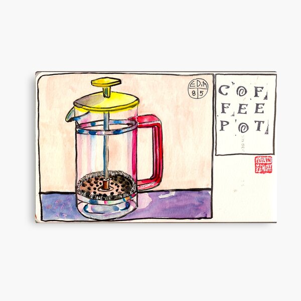 EDiM #8 draw a coffeepot Metal Print