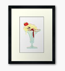 Cocktail Pin Up Framed Print