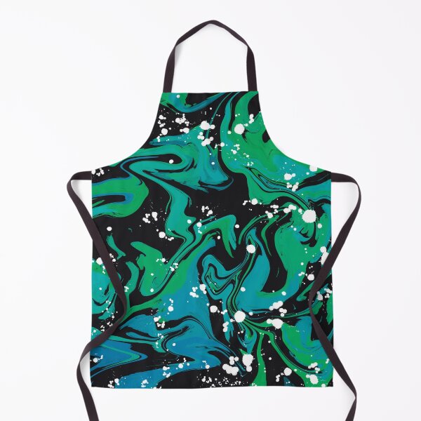 Item preview, Green, White & Blue Abstract Resin Art designed and sold by wjrtapp.