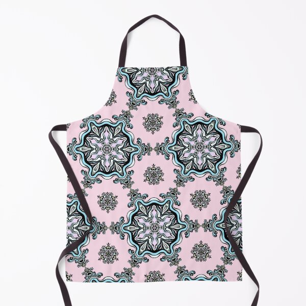 Item preview, Pink and blue mandala pattern designed and sold by MandalaFlowerArt.