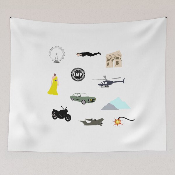 Item preview, Mission: Impossible Minimalist symbols - large ver designed and sold by rubyroundhouse.