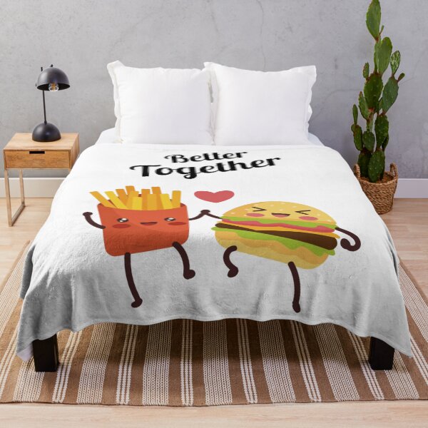 Item preview, Better Together, Burger and Fries Cute Design designed and sold by Blackpuzzle.
