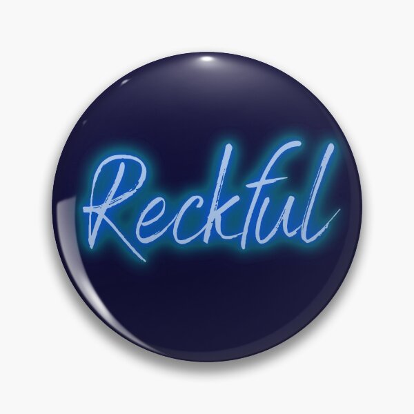 Item preview, Reckful Glow Blue Text Design designed and sold by Gramsta.