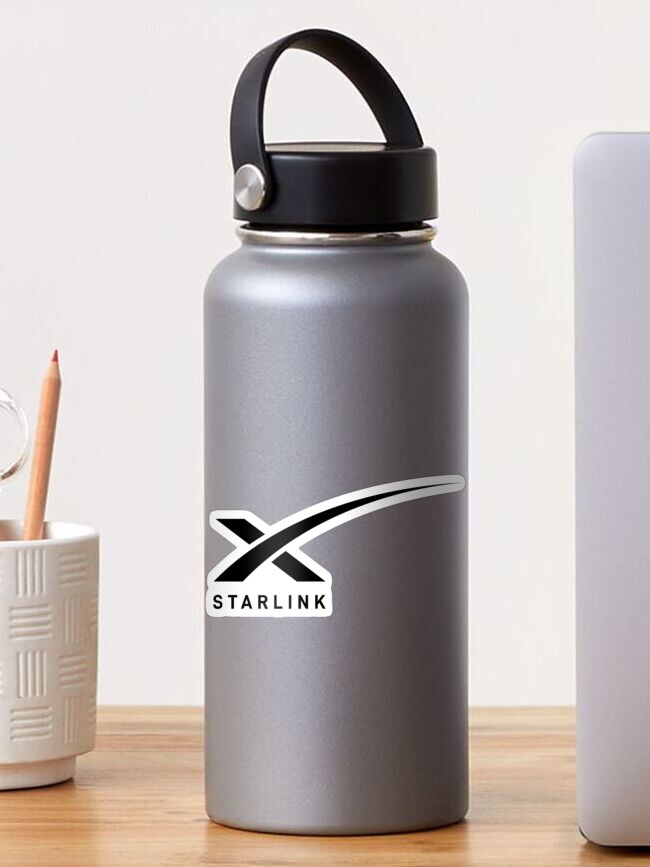 Thumbnail 1 of 3, Sticker, Space X Starlink Logo designed and sold by erfmufn.
