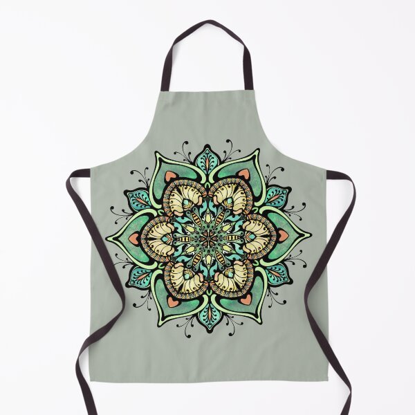 Item preview, Summer time green mandala  designed and sold by MandalaFlowerArt.