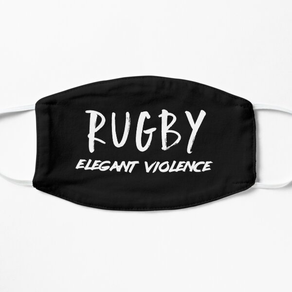 Rugby Elegant Violence Mascarilla plana