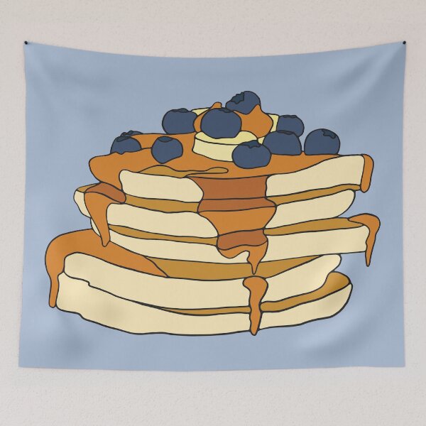 Item preview, Syrup and Blueberry Pancakes designed and sold by murialbezanson.