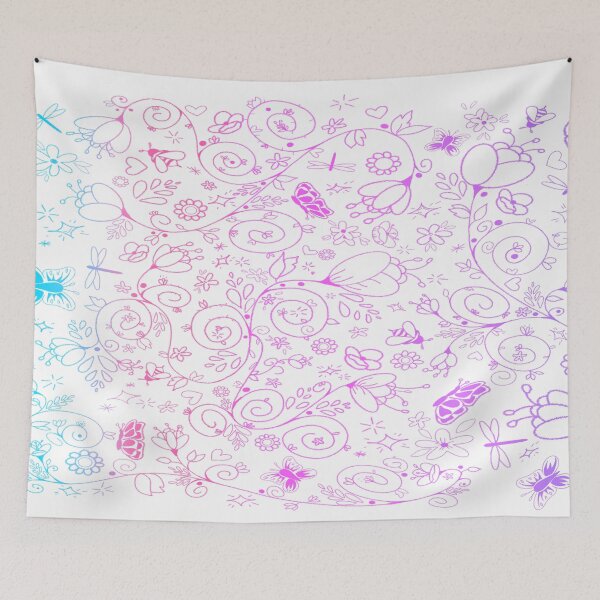 Item preview, Whimsical Floral Pencil Pattern designed and sold by MandyRosko.
