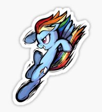 Fighting is Magic | Rainbow Dash (Clean Look) Sticker