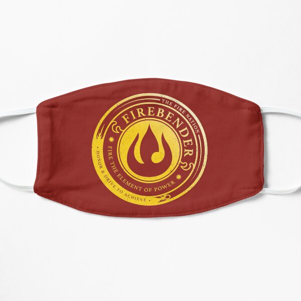 ATLA Firebender Symbol: Avatar-Inspired Design Flat Mask