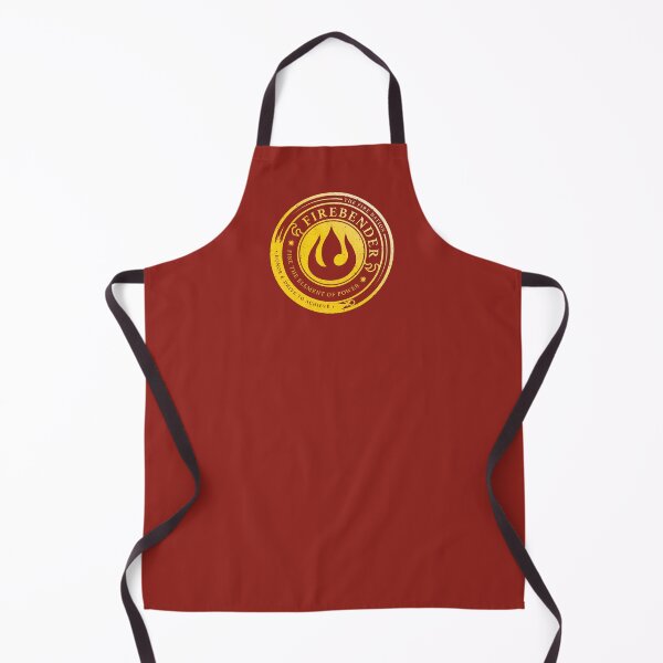 Firebender Symbol: Avatar-Inspired Design v2 Apron
