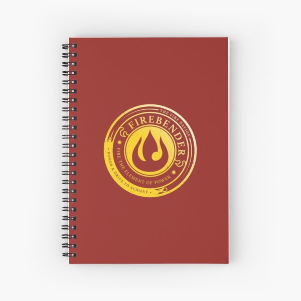 ATLA Firebender Symbol: Avatar-Inspired Design Spiral Notebook