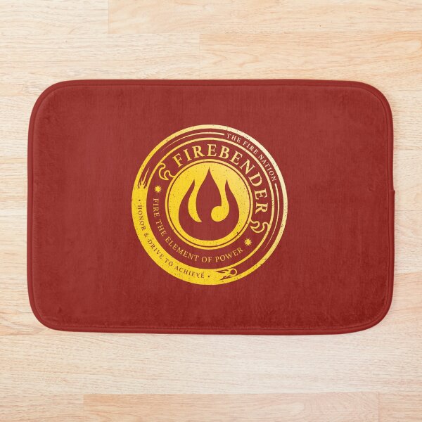 ATLA Firebender Symbol: Avatar-Inspired Design Bath Mat