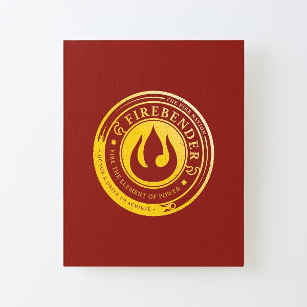 ATLA Firebender Symbol: Avatar-Inspired Design Canvas Mounted Print