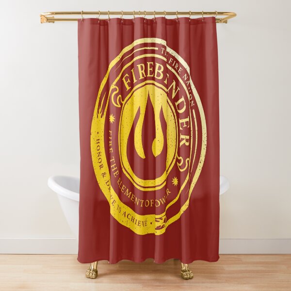 ATLA Firebender Symbol: Avatar-Inspired Design Shower Curtain