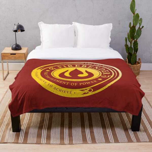 ATLA Firebender Symbol: Avatar-Inspired Design Throw Blanket